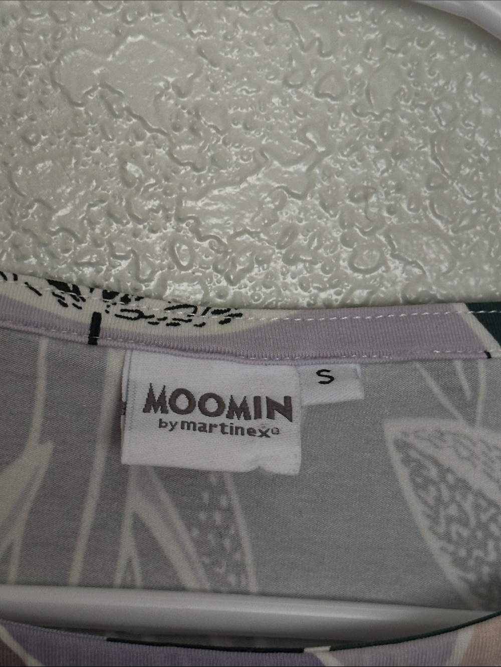 MOOMIN by Martinex Floral Print Tunic 3/4 Sleeve Jersey w Pockets S - Picture 2 of 5